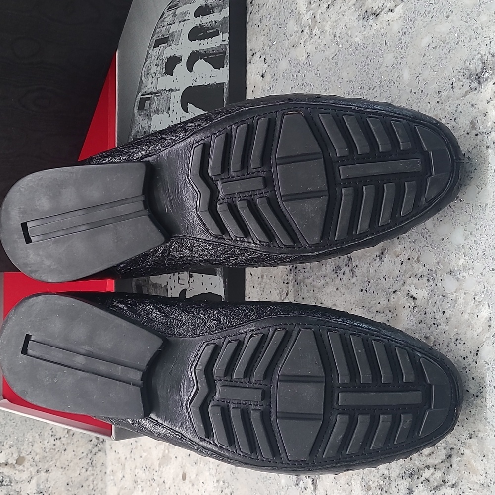 Mezlan Platinum Banff Ostrich Loafers - Picture 7 of 10